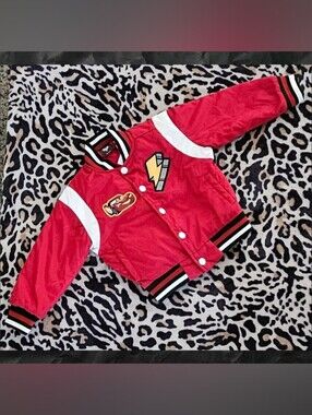 Lightning McQueen 2T Bomber/Varsity Jacket..like Brand New